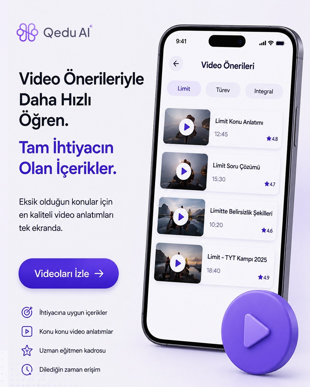 Learn faster with video recommendations