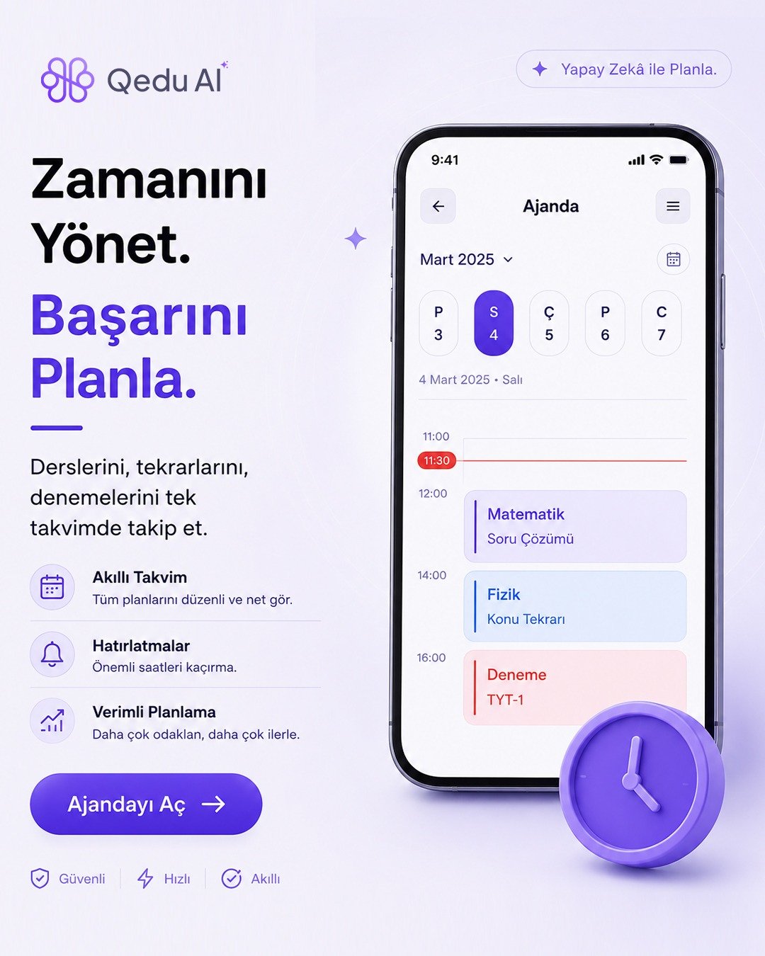 Manage your time, plan your success